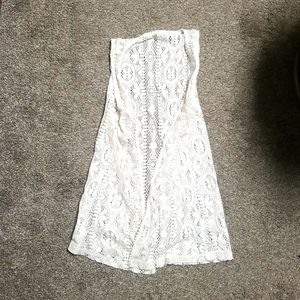 Kohls girls' sleevless lace cardigan